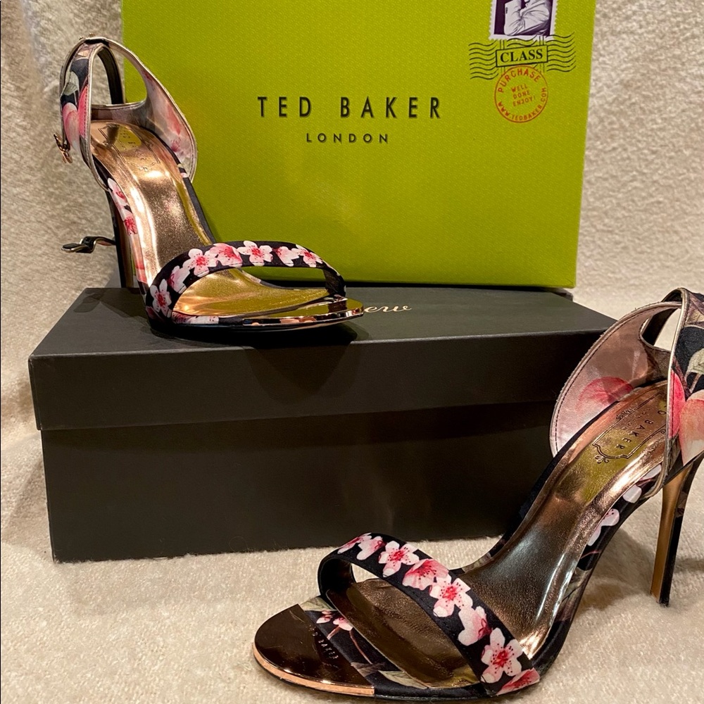 Ted Baker Mirobep Peach Blossom-print Sandal